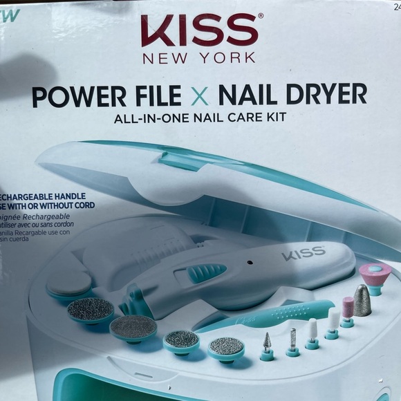 Kiss 16 piece nail care system power file & nail dryer New in Box - Picture 3 of 9